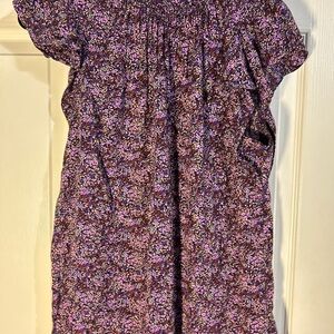 GAP Purple Floral Midi‎ Dress